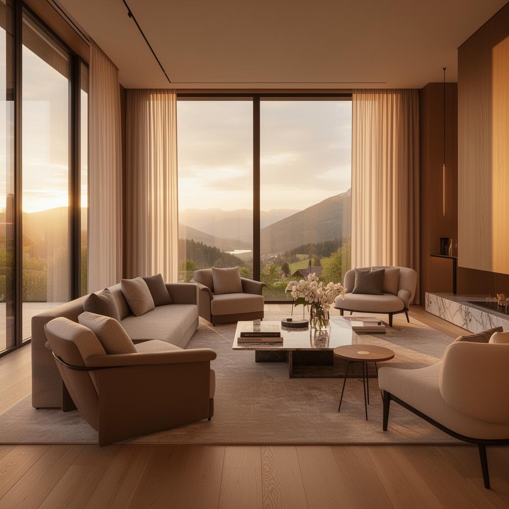 Elegantes Interieur einer Luxusimmobilie